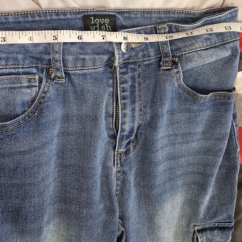 Women's Blue Cargo Slim Jeans - Unbranded - Picture 5 of 9